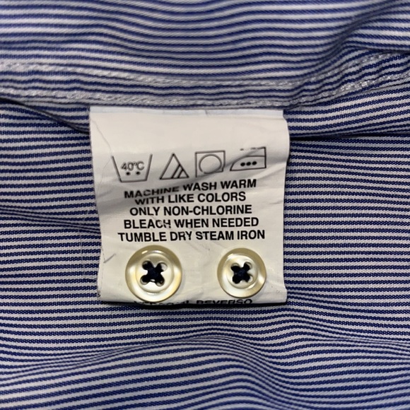 Tommy Hilfiger Ithaca 100% cotton men’s shirt. 17 1/2 inches. XL Long sleeves. - Picture 8 of 9